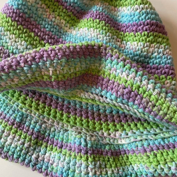 Crochet Striped Bucket Hat Handmade - Picture 4 of 8